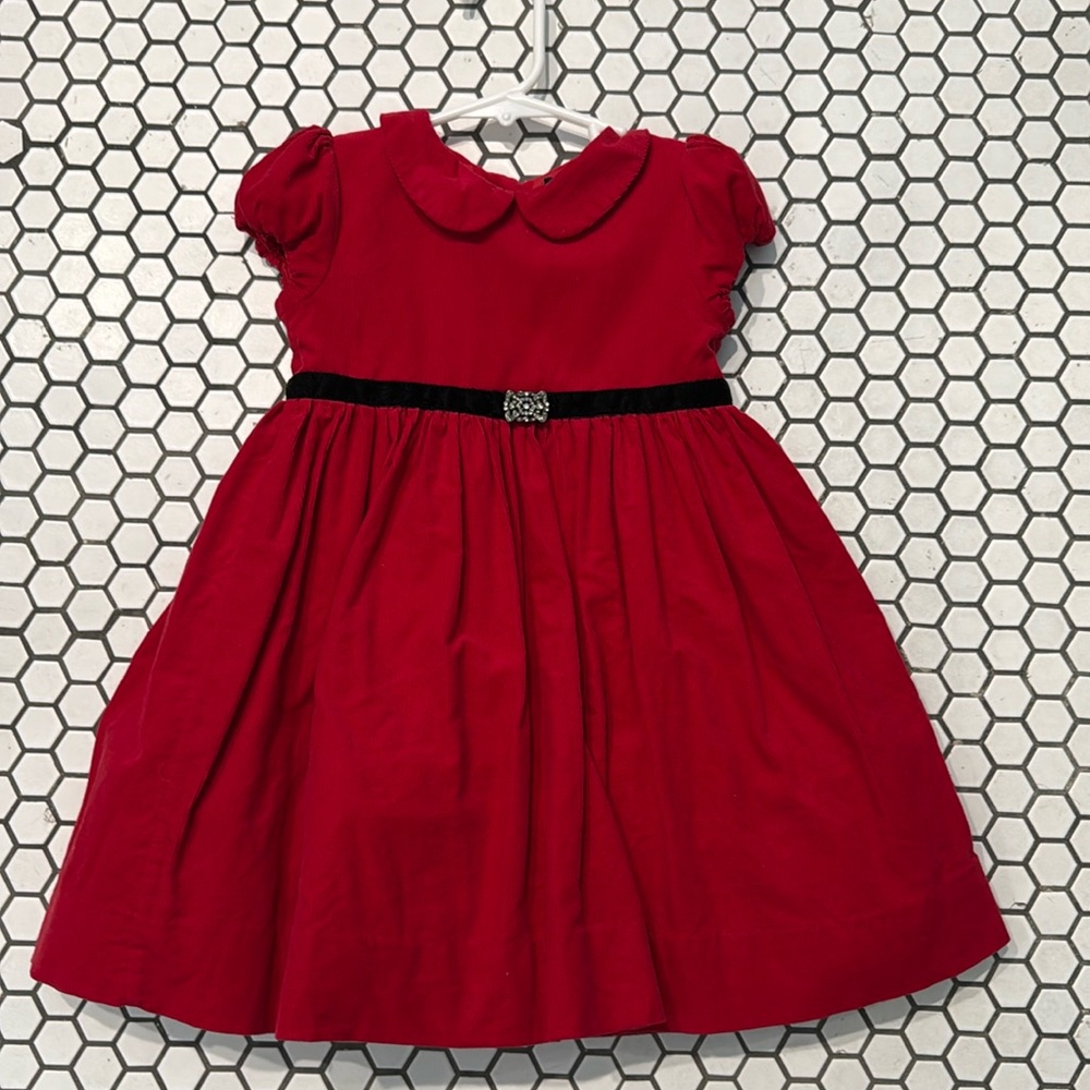 Ralph Lauren Red Corduroy Dress
